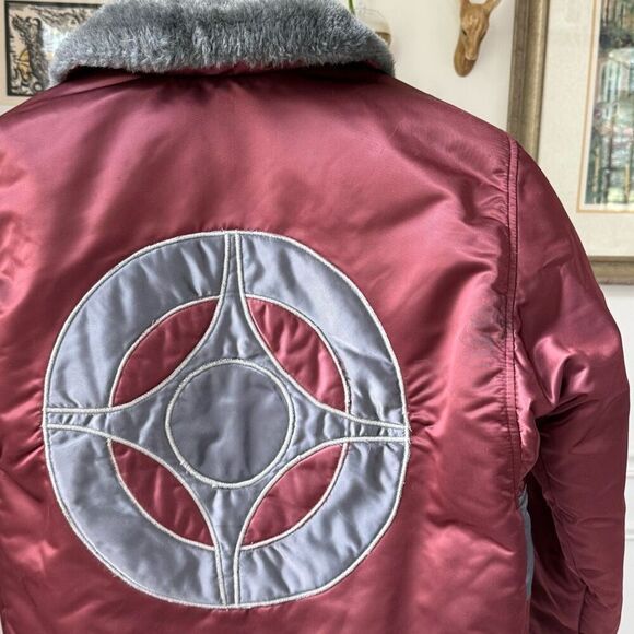 Vintage Late 70s Early 80s The Line Ski Jacket Goose Down Feather Fill M L - Picture 2 of 12